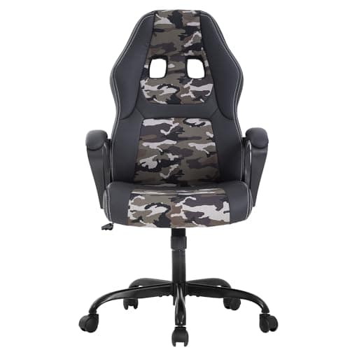 PayLessHere Gaming Chair Ergonomic Office Chair Computer Chair with Lumbar Support Ergonomic Pu Leather Adjustable Height Executive Chair for Women Men and Adults (Classic, Camo)