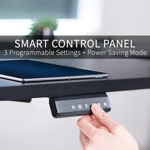 VIVO Electric 83 x 30 in Dual Motor Sit Stand Desk, Memory Height Adjustment, 2B Series, Black Top Black Frame, DESK-KIT-2B8B 6