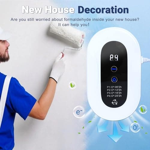 Home Air Purifier for 99% Strong Odor Pets Poof Cat Litter Deodorizer Plug in Ionizers Air Freshener for Bedroom Kitchen Toilet Pets Litter Box Shoe Cabinet(1) 5