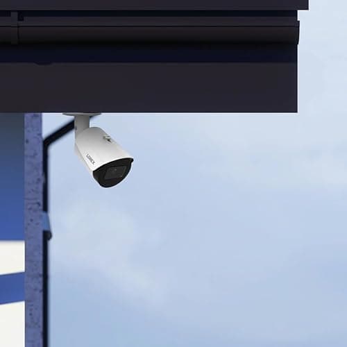 Lorex 4K 8MP IP Bullet PoE White Wired Security Camera | Add-On Camera | Color Night Vision | Smart Motion Detection (Person/Vehicle) | Listen-in Audio | IP67 Weatherproof | Metal Housing 12