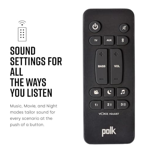 Polk Audio Signa S3 Sound Bar for TV & Wireless Subwoofer with Built-in Chromecast & Google Assistant, Low-Profile Design, Works with 8K, 4K & HD TVs, Bluetooth and Wireless Streaming 6