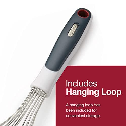 Zyliss Easy Clean Whisk - Dishwasher-Safe, Stainless Steel Wire Whisk for Your Kitchen Accessories - Large 5