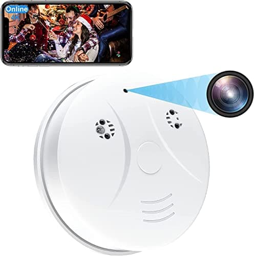 MINICATCHER Smoke Detector Camera WiFi HD 1080P Wireless Small Nanny Cam for Home Surveillance Security Cameras Indoor/Outdoor Wireless