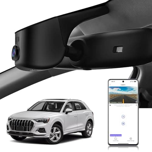 KuTaiTai 4K Dash Cam fit for Audi 2019 2020 2021 2022 2023 2024 A4 A6 Allroad A3 A5 Q5 S4 S6 Q7 A8 S8 TT A7 S5 Q3 S3 S7 RS3 RS5 RS6 e-tron (Model A), OEM Look, UHD 2160P Video, WiFi & APP, 128GB Card