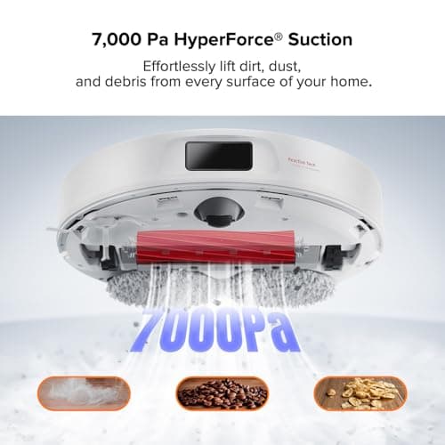 roborock Qrevo Pro Robot Vacuum and Mop with FlexiArm Design Edge Mopping, Dynamic Hot Water Mop Washing and Auto Mop Drying, Intelligent Dirt Detection, 7,000 Pa Suction, Ideal for Carpets 6