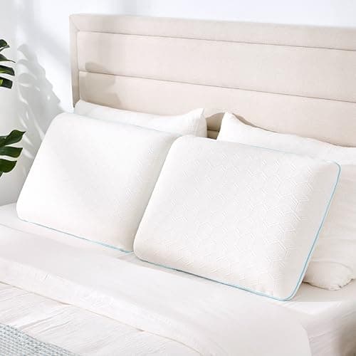 EGOHOME Bed Pillow Standard Size - Memory Foam Made in USA - for Side, Back and Stomach Sleepers, Neck Support with Washable & Removable Cover, Medium Soft, 1 Pack 9