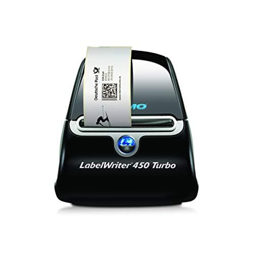 DYMO LabelWriter 450 Turbo Direct Thermal 600 x 300DPI Black,Silver Label Printer 5