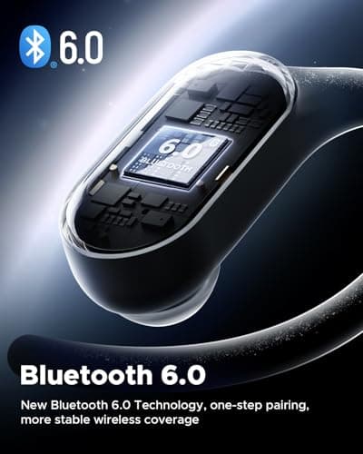 truefree DS1 Open-Ear Headphones, Bluetooth 6.0 Wireless Earbuds with Ear Hooks, Spatial Sound, 4 Mics Clear Calls, 40H Playtime, Fast Charging, Multipoint Connection, IPX5-Rated for Sports, Snug Fit 7