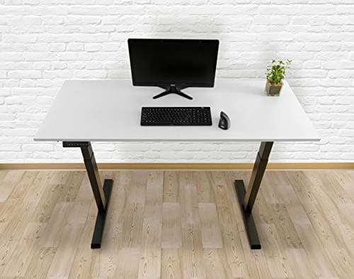 TechOrbits Electric Standing Desk Frame - Two Leg Motorized Stand Up Desk Base - Sit Stand Desk with Memory Settings and Telescopic Height Adjustment (Black) 6