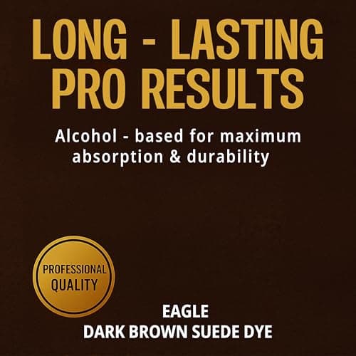 Dark Brown Suede Dye for Shoes, Boots, & Accessories – Permanent Suede Color Restorer with Built-in Applicator – Shoe Dye for Touch-Ups, Customization & Repairs – 3 fl oz 6