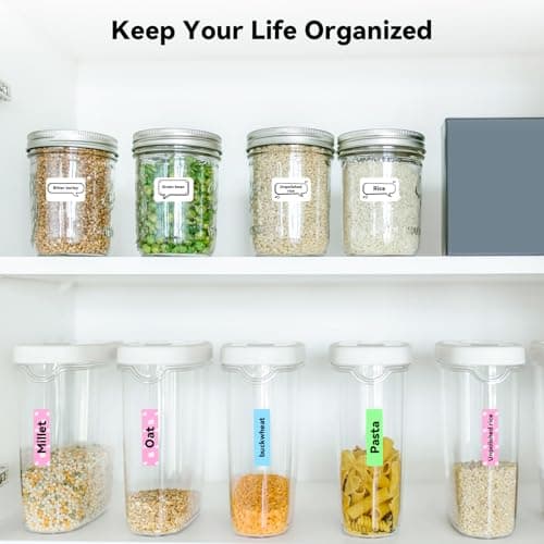 lopevi Label Maker Machine - Portable Bluetooth Mini Label Printer - Smartphone Handheld Thermal Sticker Small Labeler Multiple Templates Font Icon Inkless Custom Label for Home Kids School Items 9