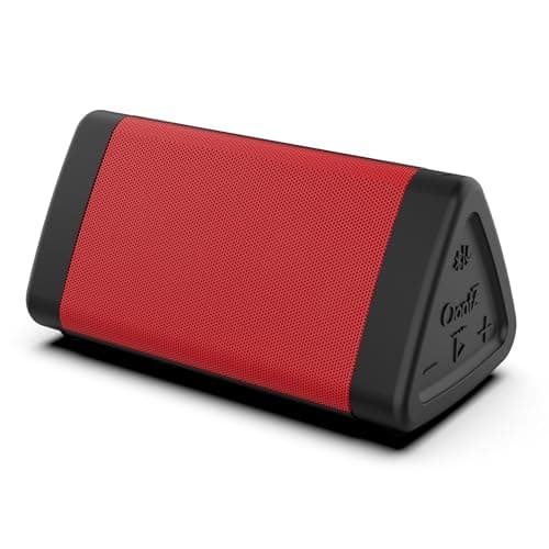 OontZ Angle 3 (4th Gen) – Portable Bluetooth Speaker, 12W Stereo Sound, 24 Hour Playtime, Rich Bass, 100 Foot Wireless Range, Waterproof, Home, Outdoor, Travel, Great Gift (Red)