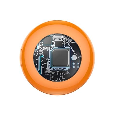 Air Tracker Tag (Light Orange) 1-Pack, Bluetooth Tracker Work with Apple Find My (iOS Only), Key Finder and Item Locator with Protective Case/Key Ring/Lanyard, Tracker Tags for Keys/Luggage/Wallet