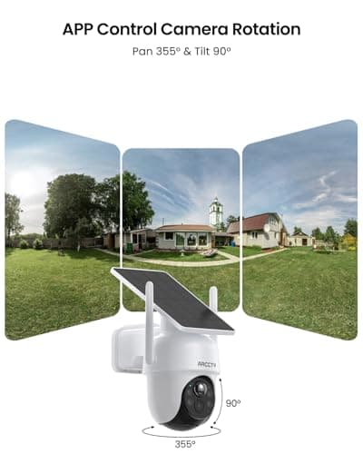 Security Cameras Wireless Outdoor, No Monthly Fee Solar Camera Outdoor Wireless, 4-Camera 2K Home Security Camera System with Base Station, Local Storage, PIR Motion Detection, Color Night Vision 5