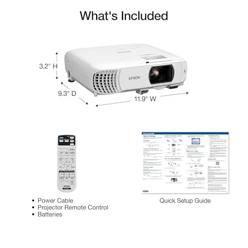 Epson Home Cinema 980 3-Chip 3LCD 1080p Projector 4,000 Lumens Color and White Brightness, Streaming/Gaming/ Media Room, Built-In Speaker, Auto Picture Skew, 16000:1 Contrast, 2 HDMI Ports 7