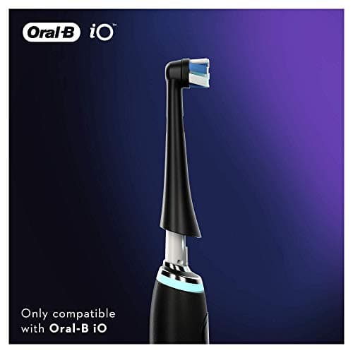 Oral-B iO Ultimate Clean Electric Toothbrush Head, Twisted & Angled Bristles for Deeper Plaque Removal, Pack of 4, Suitable for Mailbox, Black 6
