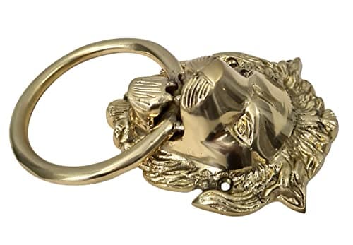 Authentic Vintage Brass Lion Door & Gate Knocker Handle Pull Door Accessories Home Decor 6
