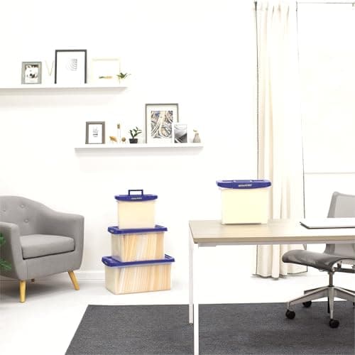 Bankers Box Heavy Duty Plastic File Box with Hanging Rails, Letter/Legal, 1 Pack (0086205) 7