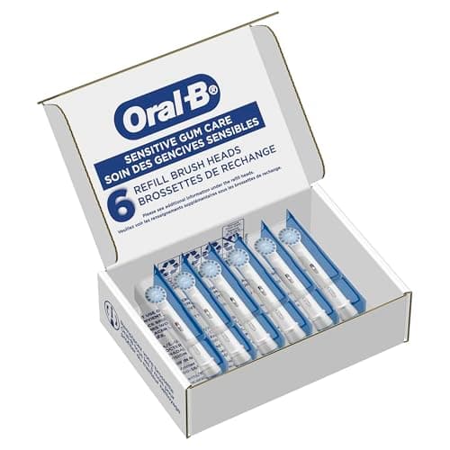 Oral-B Sensitive Gum Care Replacement Brush Heads for an Oral-B Electric Toothbrush, Pack of 6 7