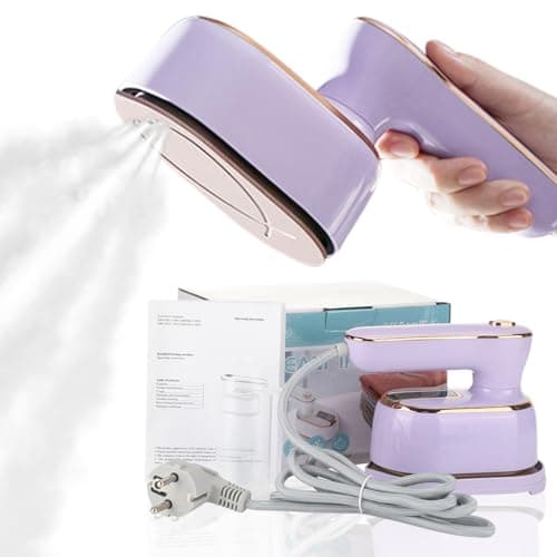 houscly Travel Steamer Iron for Clothes Mini: Portable Steam Iron Handheld Steamer for Traveling Small Size Clothing Hand Held Garment Steamers College Dorm Home Travel Essentials Gift Electric