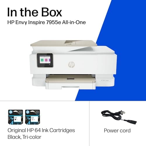 HP Envy Inspire 7955e Wireless Color Inkjet Printer, Print, scan, copy, Easy setup, Mobile printing, Best-for-home, 3 month Instant Ink trial included, AI-enabled (1W2Y8A) 9