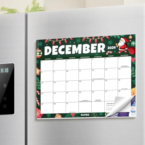 SUNEE 2 Year Magnetic Calendar for Refrigerator (8" x10") from Now to June 2026 Wall Calendar, Fridge Calendar with Magnet Monthly 2025-2026 for Family, Seasons Color