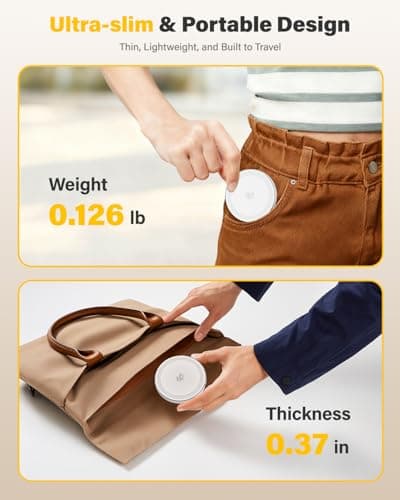 25W Magnetic Wireless Charger for iPhone 17/16, Qi2 Fast Charging Pad for iPhone 17/16/15/14/13/12 Series for AirPods, Strong Magnet, Ultra-Thin & Portable Charger Mat for Desk & Bedside, 2Pack 6