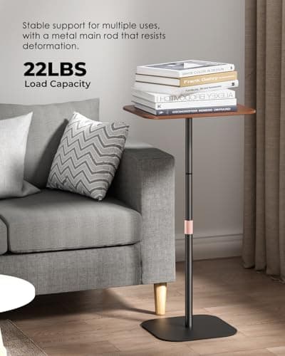 Viozon Floor Laptop Stand for Bed,Laptop Table,Small & Portable Standing Desk with Adjustable Height 26,7"-37.8",Quick Installation for Office,Conference Room,Living Room,Home Office,Bed/Sofa Side 6