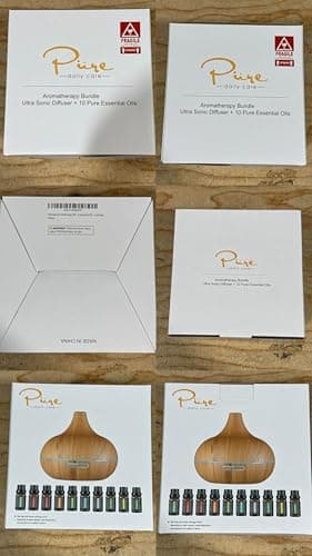 Ultimate Aromatherapy Diffuser & Essential Oil Set - Ultrasonic Top 10 Oils Modern with 4 Timer 7 Ambient Light Settings Therapeutic Grade Lavender 6