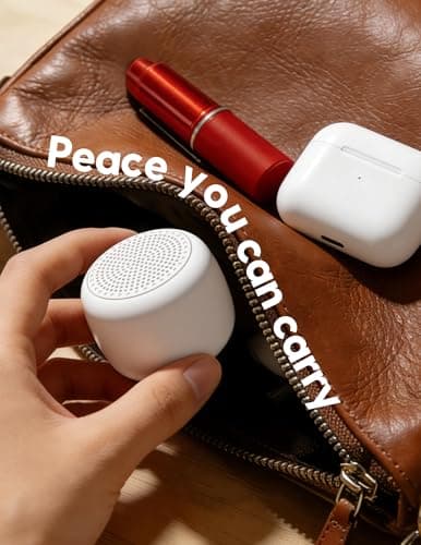 Babelio White Noise Sound Machine for Adults Kids Baby, Mini, 15 Non-looping Sounds, Timer, Memory Function, Easy to Pocket and Travel White 6