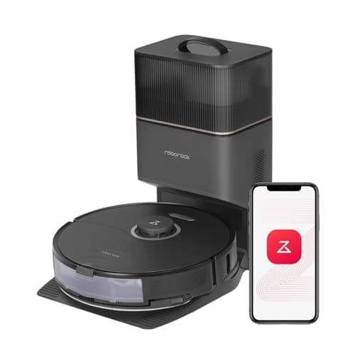 roborock S8+ Robot Vacuum, Sonic Mop with Self-Empty Dock, Stores up to 60-Days of Dust, Auto Lifting Mop, Ultrasonic Carpet Detection, 6000Pa Suction, Black