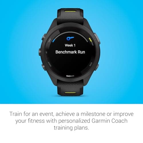 Garmin Forerunner 265S Running Smartwatch, Colorful AMOLED Display, Training Metrics and Recovery Insights, Black and Amp Yellow 6
