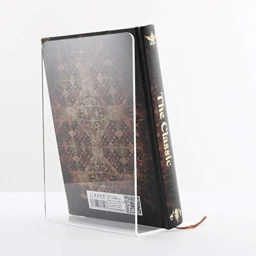 MerryNine MerryNine Acrylic Book Ends 6pcs for Shelves, Clear Bookends for Shelves, Books end Organizer, Book Holder Stand Decorative, Book Stoppers for Heavy Duty Books (Plastic Acrylic_3 Pairs) 8