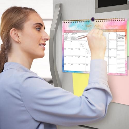 Calendar 2025-2026 - 18 Monthly Wall Calendar 2025-2026 from July 2025 to December 2026, 11 x 8.5 Inches.Thick Paper with Julian Dates and Block for New Year and Christmas Presents (Wall Calendar 2025-2026 Colorful) 5