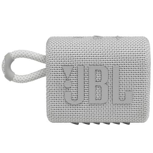 JBL Go 3 - Portable Mini Bluetooth Speaker, big audio and punchy bass, IP67 waterproof and dustproof, 5 hours of playtime, speaker for home, outdoor and travel (White) 6