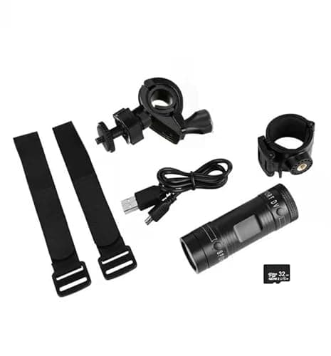 Fonykadpt Bicycle Motorbike Helmet Camera, HD 1080P Sports Action Camera, Motorcycle Helmet Camera Waterproof Bike Video Camera, for Outdoor Wilderness (TF32G) 7