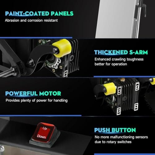 Electric Stair Climbing Dolly, 1250W Electric Stair Climbing Hand Truck, 900lbs Max Load Capacity, 3 Mode Folding Stair Climber Hand Trucks with Telescopic Handle for Moving Furniture (Black) 5