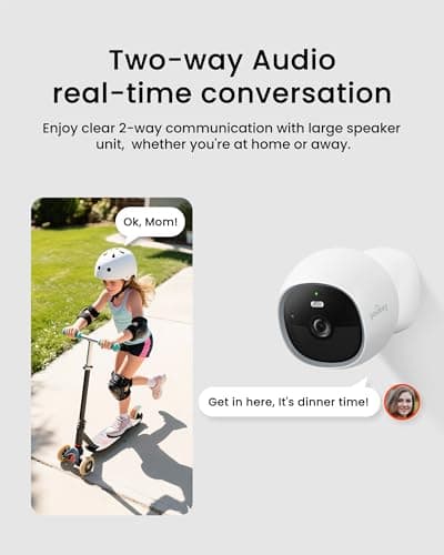 youkey S320 Magnetic Wire-Free Camera 2.5K QHD Security Camera with Dual Band WiFi 6, Built-in 8GB Storage, Color Night Vision, AI Human Pet Detection, IP65, No Monthly Fees 6