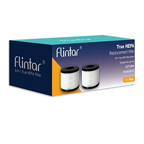 Flintar BS-03 Replacement Filter, Compatible with PARTU and SLEVOO BS-03 HEPA Air Purifier, 2-Pack 5