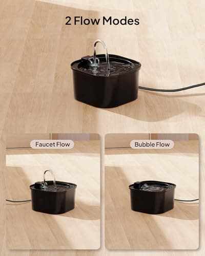 Cat Water Fountain: 84oz/2.5L Pet Water Fountain for Cats Indoor, Super Silent Automatic Cat Drinking Fountain, BPA Free 6