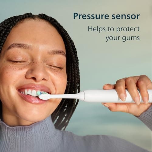 Philips Sonicare 4100 Series Electric Toothbrush - Sonic Toothbrush with Advanced Sonic Technology, Pressure Sensor, Two Intensity Settings, Smartimer & Quadpacer, Black, Model HX3681/24 5