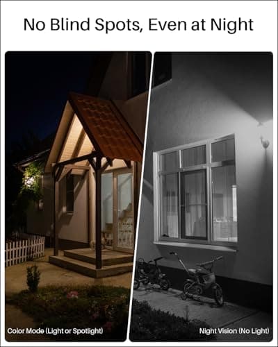 WUUK Security Cameras Wireless Outdoor, Indoor Home Surveillance System, 2K, No Monthly Fee, Motion Alert, Night Vision, 2.4/5 GHz WiFi, 32G Local Storage, Compatible with Alexa & Google, 2-Camera Kit 6