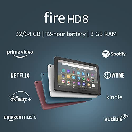 Fire HD 8 tablet, 8" HD display, 32 GB, (2020 release), designed for portable entertainment, Black 7