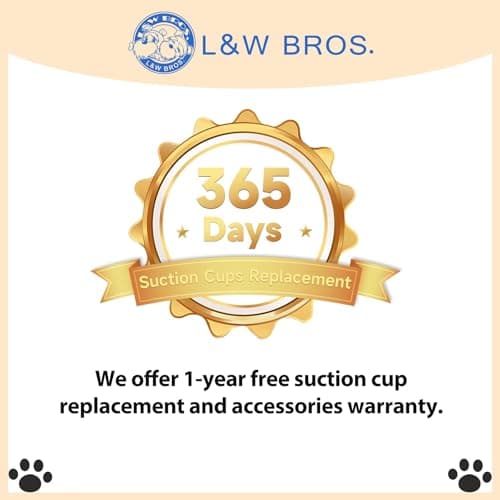 L&W BROS. 2PC Cat Heated Window Perches with Adjustable Thermostat & Timer – Dual Hammocks with Strong Suction Cups, Easy-to-Clean Warm Beds for Multi-Cat Homes, Holds Up to 50lbs Each (L 2PC) 8