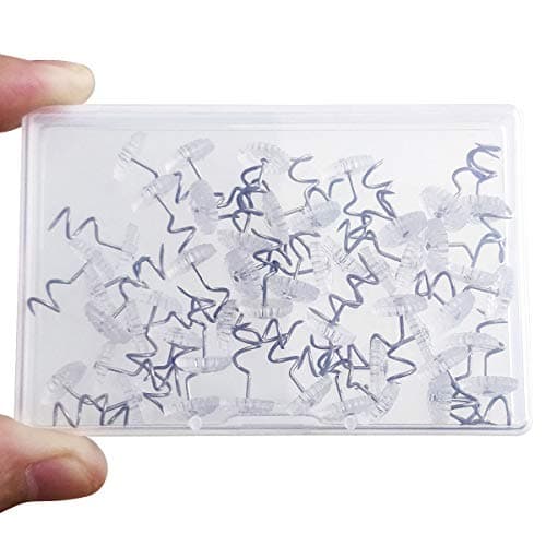 TTSAM Twist Pins with Clear Heads, Ideas Bedskirt Pins for Holds Bedskirts, Drapes, Slipcovers and Other Fabric and Materials Securely in Place(Pack of 50) 7