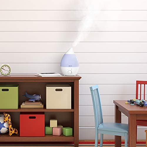 AIRCARE Ultrasonic Cool Mist Humidifier,Whisper-Quiet, Multi Color LED Light, Aroma Therapy Essential Oil Diffuser for Home, Bedroom, Baby, Nursery, Yoga, Spa and Office (white, .33 gal) 4