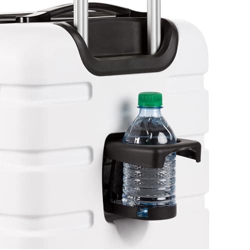 SwissGear 7366 Signature Hardside Expandable Luggage with Spinner Wheels, TSA Lock, Cup-Holder, White, Carry-On 19-Inch 10