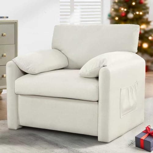 Ketaiyou Electric Power Lift Recliner Chair Sofa with Massage and Heat for Elderly, USB and Type-C Ports, Cup Holders, Infinite Position (Beige, Set of 1)