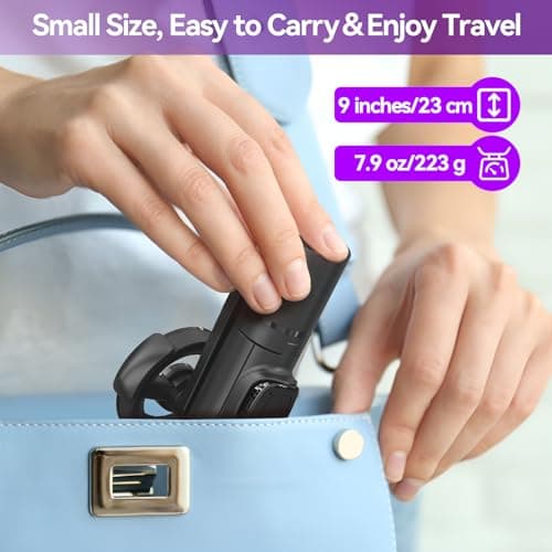 URTRY 49'' Magnetic Selfie Stick Phone Tripod With Remote for iPhone and All Cell Phones - Extendable Stand, Detachable Wireless Remote, Portable for Selfie/Photo/Live/Vlog 6