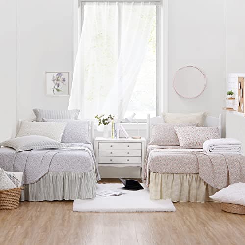 Laura Ashley - Standard Pillowcase Set, Breathable Percale Cotton Bedding, Crisp & Cool Home Decor (Norella Pink, 2 Piece) 7